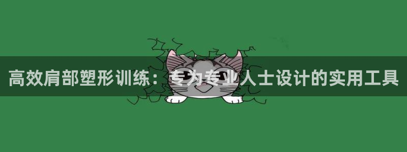 意昂4科技：高效肩部塑形训练：专为专业人士设计的实用