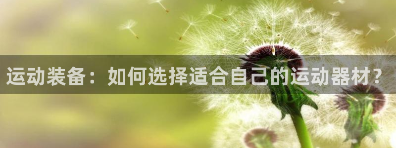 意昂4娱乐代理怎么样：运动装备：如何选择适合自己的运动器材？