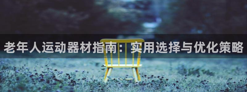意昂4娱乐代理怎么样：老年人运动器材指南：实用选择与优化策略