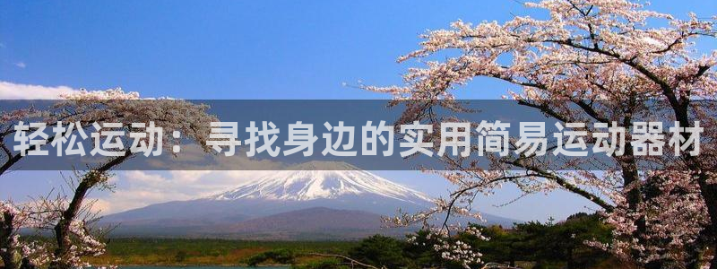 意昂4神州：轻松运动：寻找身边的实用简易运动器材